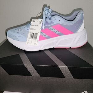 Adidas Gray and Pink Athletic Shoes